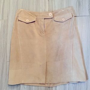 Any Taylor Loft Suede Mini Skirt